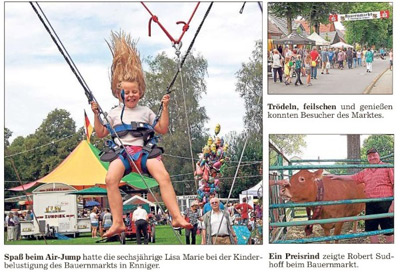 Bauernmarkt Enniger 2014 Bericht "Die Glocke"